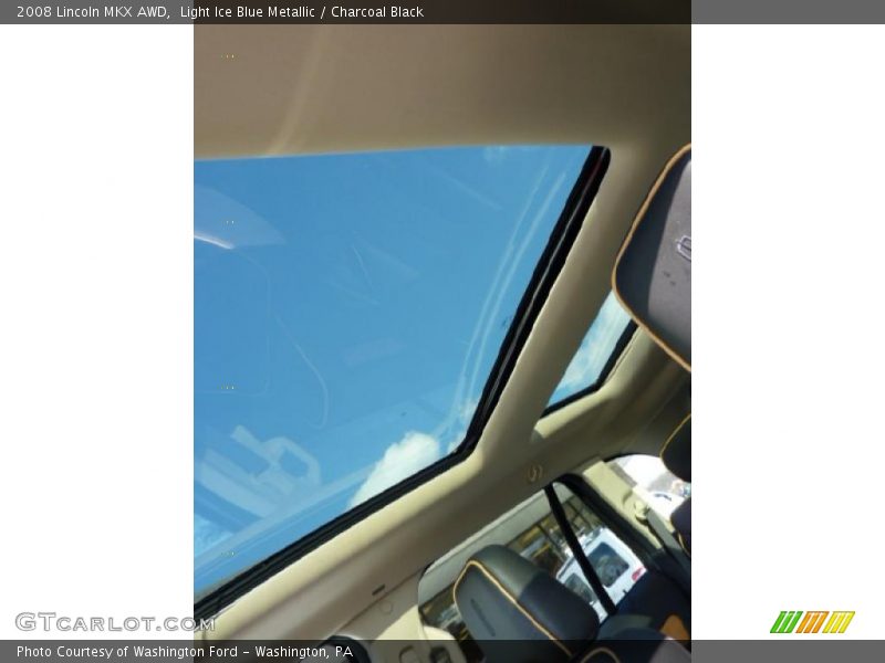 Light Ice Blue Metallic / Charcoal Black 2008 Lincoln MKX AWD