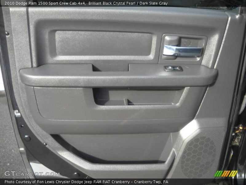 Brilliant Black Crystal Pearl / Dark Slate Gray 2010 Dodge Ram 1500 Sport Crew Cab 4x4