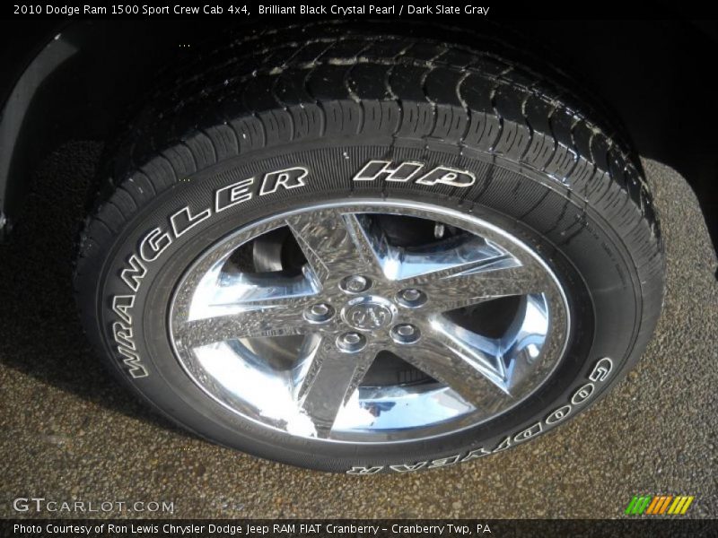 Brilliant Black Crystal Pearl / Dark Slate Gray 2010 Dodge Ram 1500 Sport Crew Cab 4x4