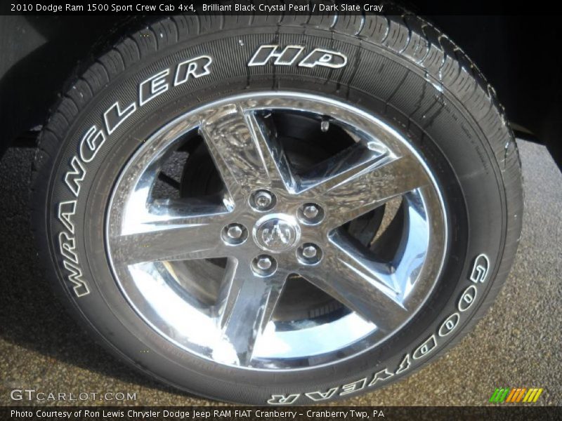 Brilliant Black Crystal Pearl / Dark Slate Gray 2010 Dodge Ram 1500 Sport Crew Cab 4x4