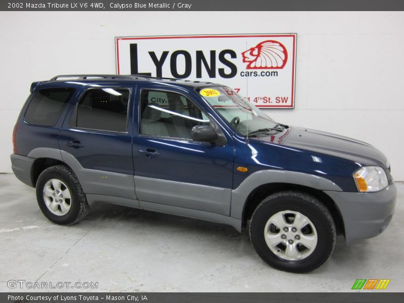 Calypso Blue Metallic / Gray 2002 Mazda Tribute LX V6 4WD