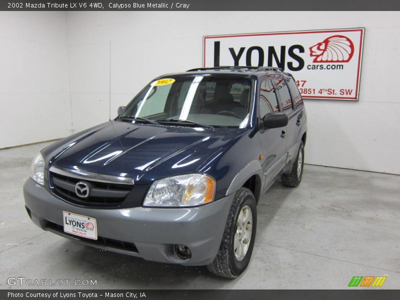 Calypso Blue Metallic / Gray 2002 Mazda Tribute LX V6 4WD