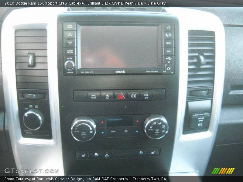 Brilliant Black Crystal Pearl / Dark Slate Gray 2010 Dodge Ram 1500 Sport Crew Cab 4x4
