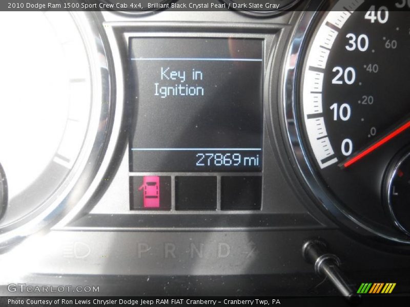 Brilliant Black Crystal Pearl / Dark Slate Gray 2010 Dodge Ram 1500 Sport Crew Cab 4x4