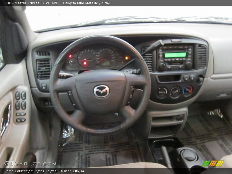 Calypso Blue Metallic / Gray 2002 Mazda Tribute LX V6 4WD