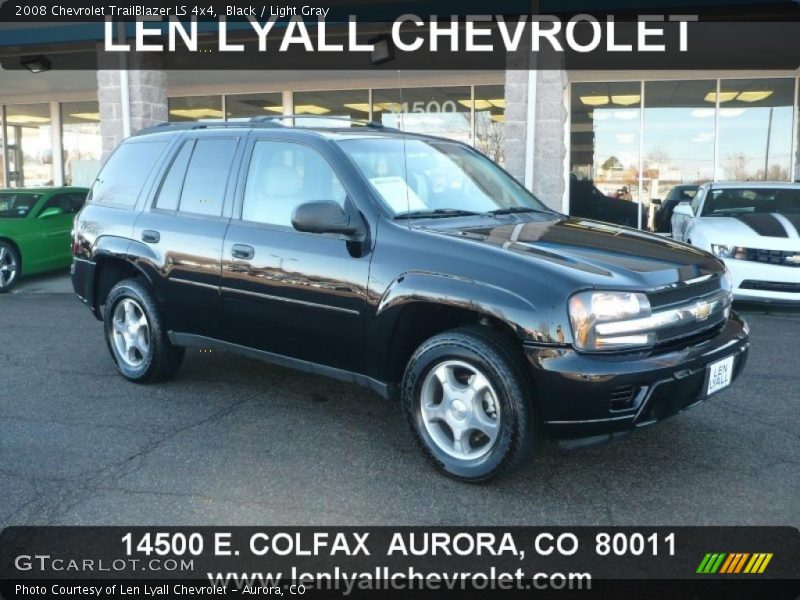 Black / Light Gray 2008 Chevrolet TrailBlazer LS 4x4