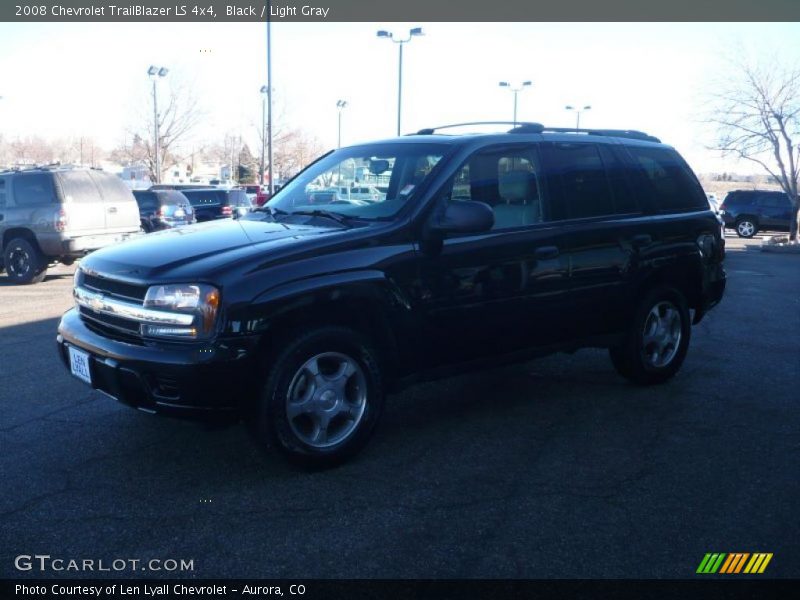 Black / Light Gray 2008 Chevrolet TrailBlazer LS 4x4
