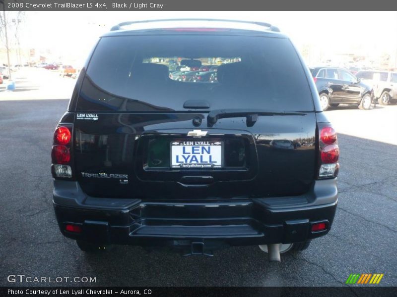 Black / Light Gray 2008 Chevrolet TrailBlazer LS 4x4