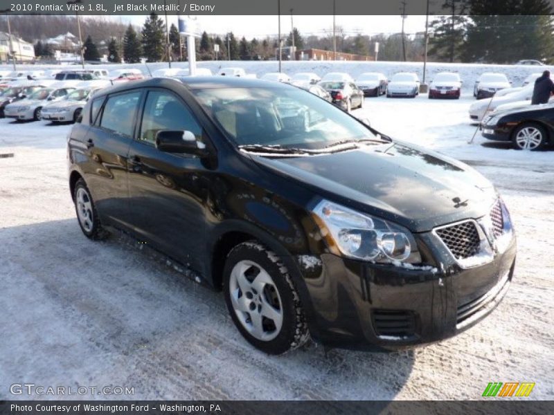 Jet Black Metallic / Ebony 2010 Pontiac Vibe 1.8L