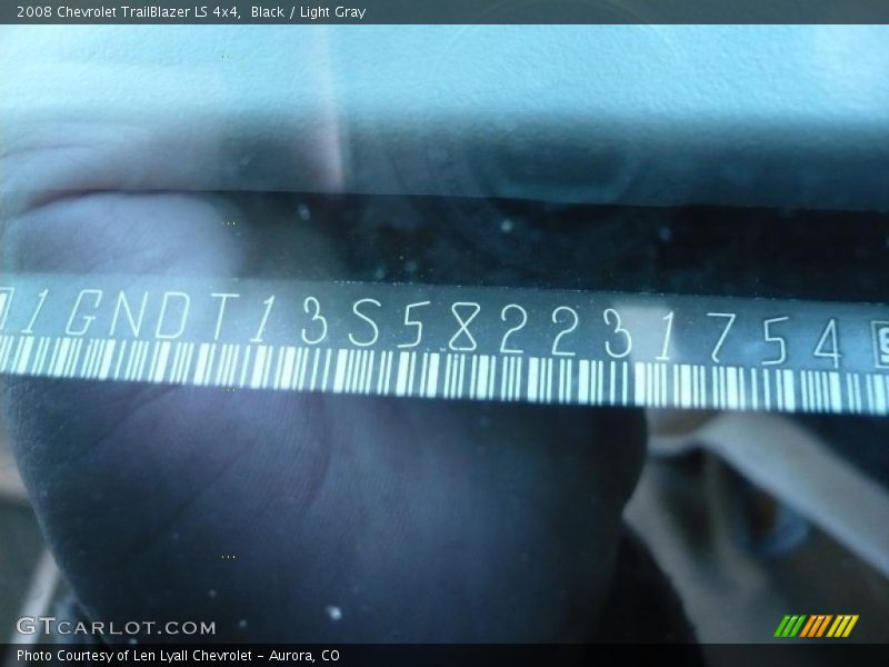 Black / Light Gray 2008 Chevrolet TrailBlazer LS 4x4