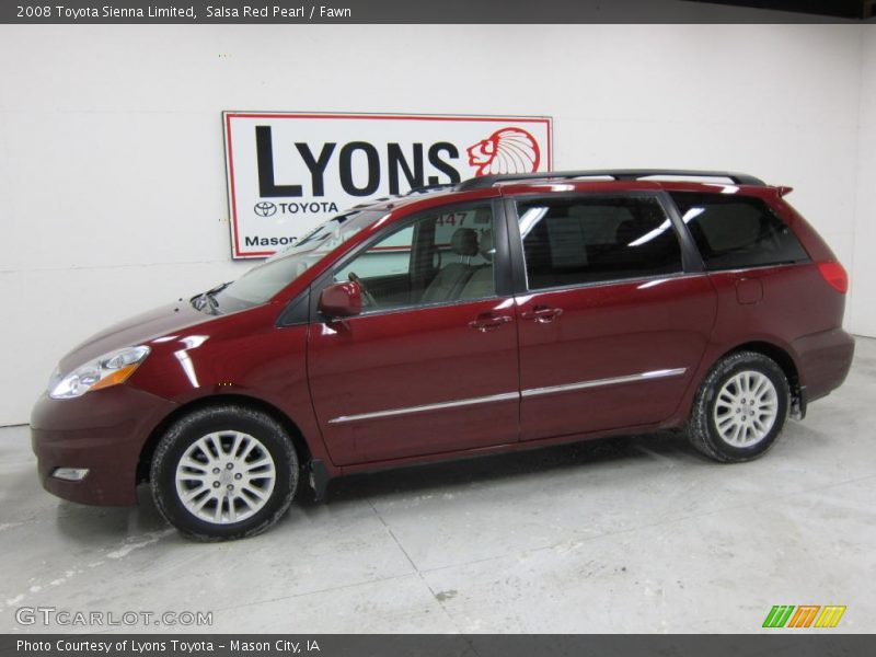 Salsa Red Pearl / Fawn 2008 Toyota Sienna Limited