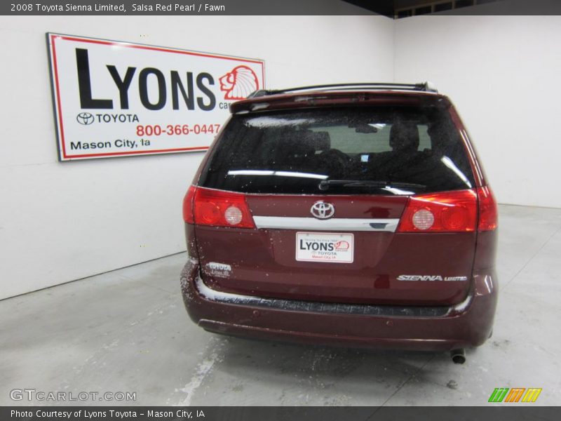 Salsa Red Pearl / Fawn 2008 Toyota Sienna Limited