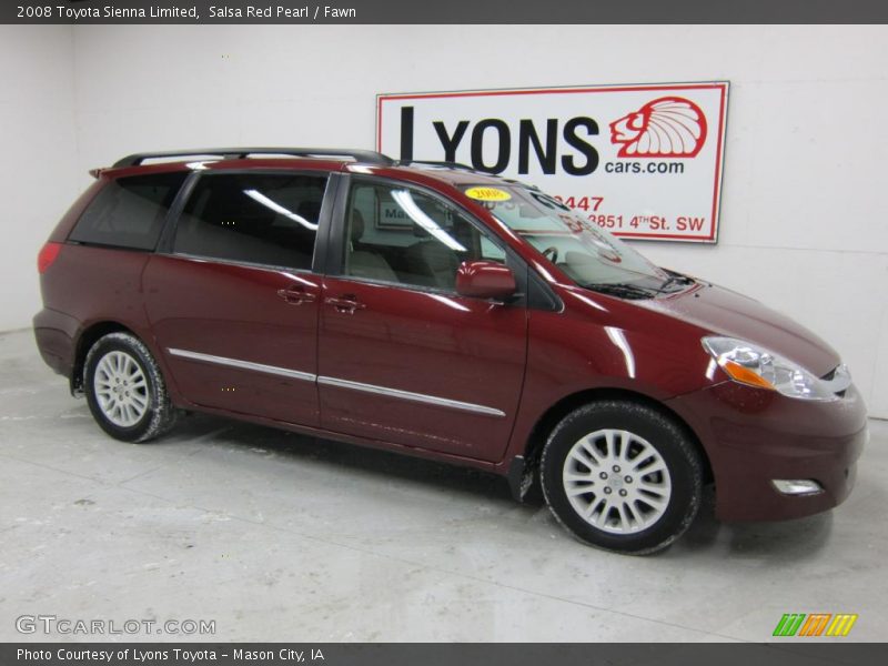 Salsa Red Pearl / Fawn 2008 Toyota Sienna Limited