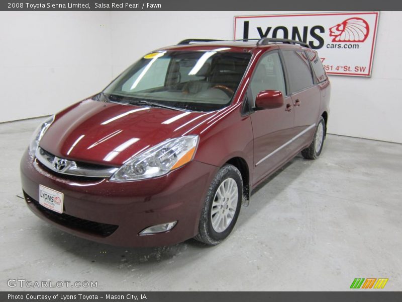 Salsa Red Pearl / Fawn 2008 Toyota Sienna Limited