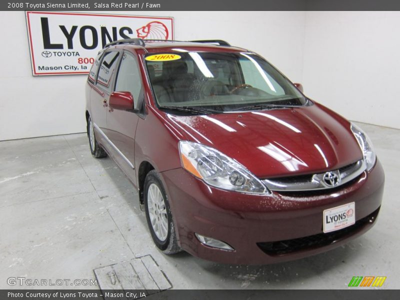 Salsa Red Pearl / Fawn 2008 Toyota Sienna Limited