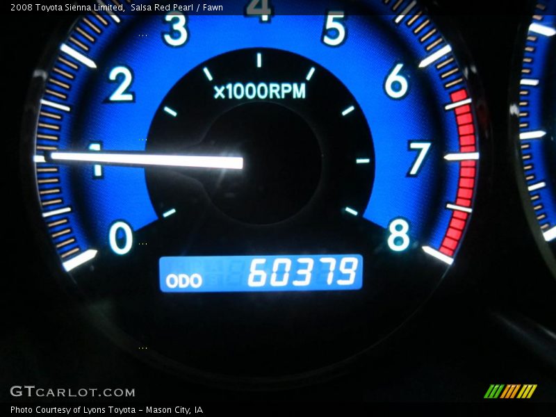 Salsa Red Pearl / Fawn 2008 Toyota Sienna Limited
