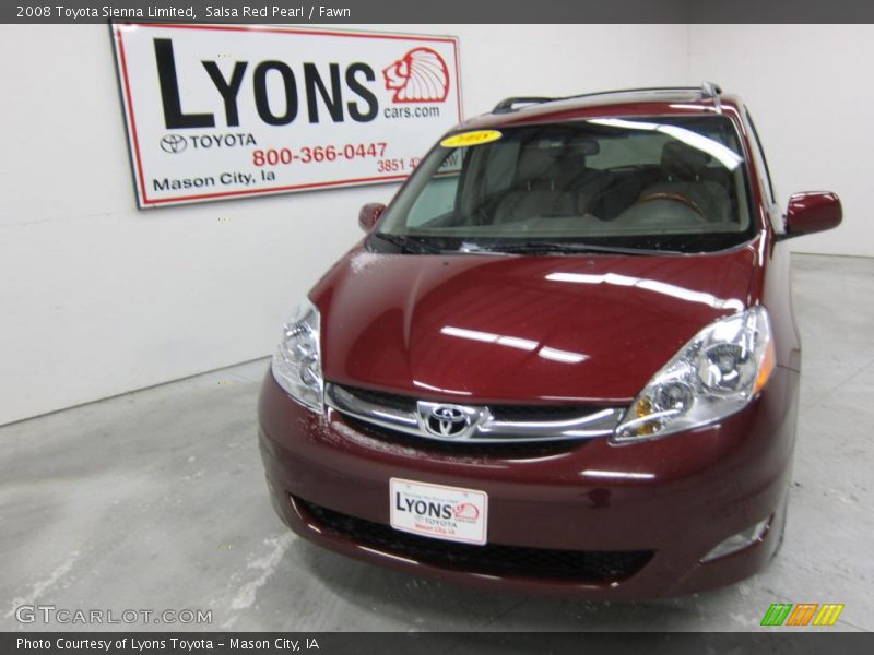 Salsa Red Pearl / Fawn 2008 Toyota Sienna Limited