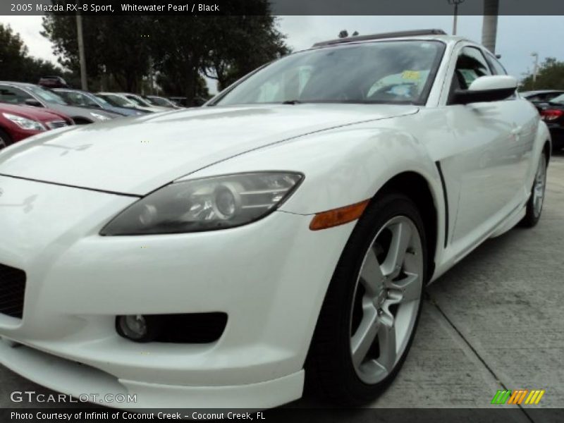 Whitewater Pearl / Black 2005 Mazda RX-8 Sport