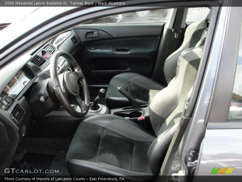  2006 Lancer Evolution IX Black Alcantara Interior