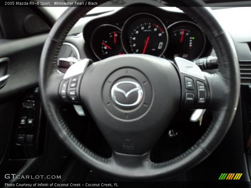 Whitewater Pearl / Black 2005 Mazda RX-8 Sport