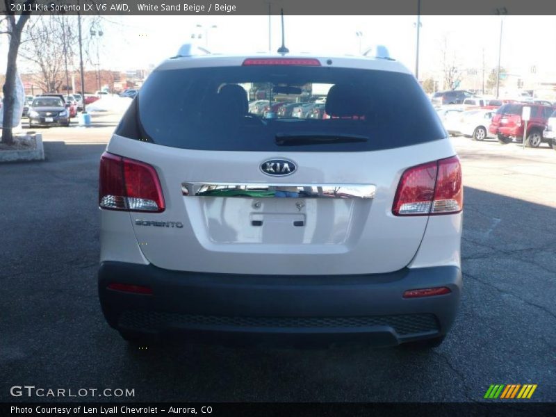 White Sand Beige / Beige 2011 Kia Sorento LX V6 AWD