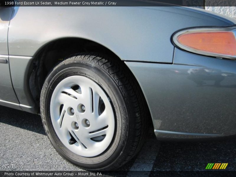 Medium Pewter Grey Metallic / Gray 1998 Ford Escort LX Sedan