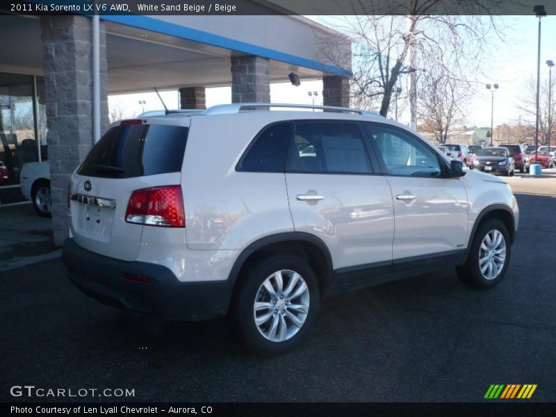 White Sand Beige / Beige 2011 Kia Sorento LX V6 AWD