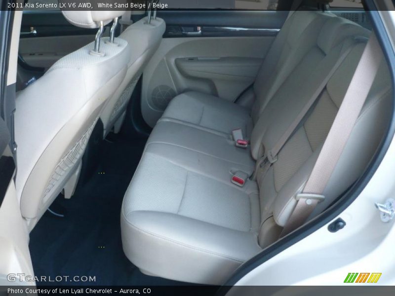 White Sand Beige / Beige 2011 Kia Sorento LX V6 AWD
