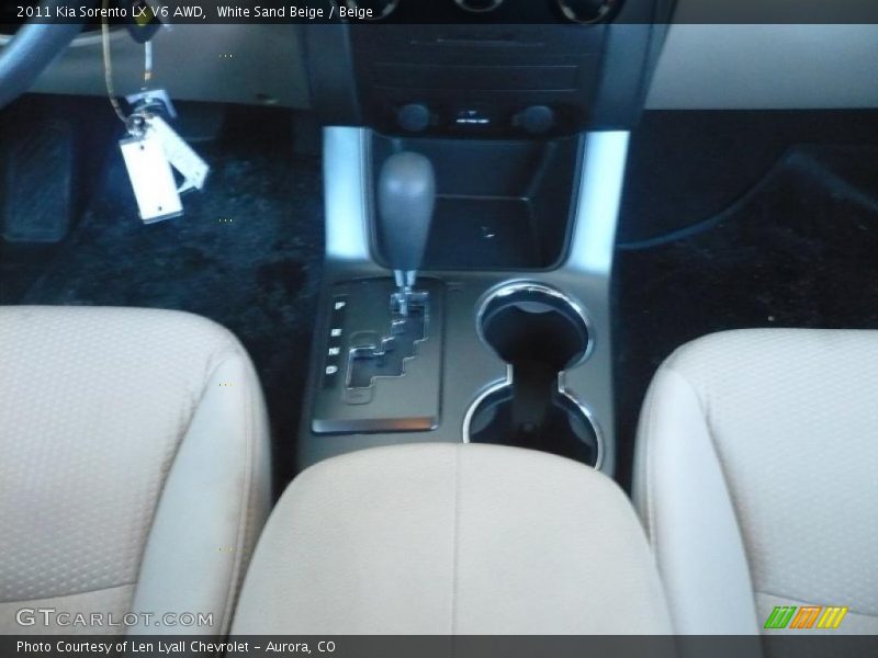 White Sand Beige / Beige 2011 Kia Sorento LX V6 AWD