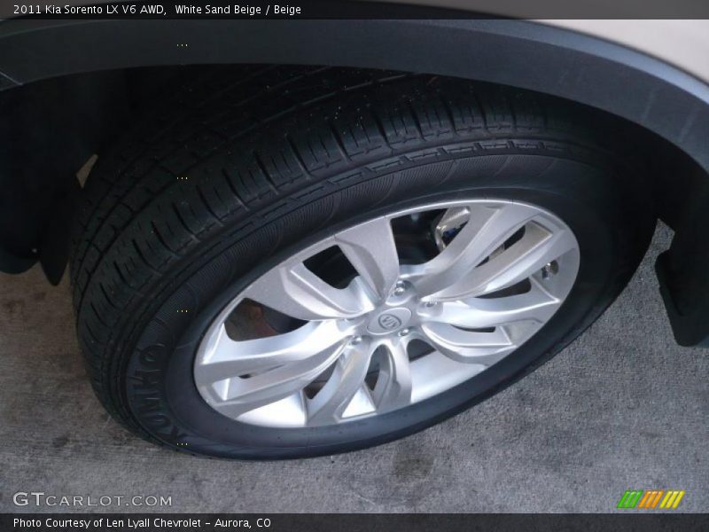 White Sand Beige / Beige 2011 Kia Sorento LX V6 AWD