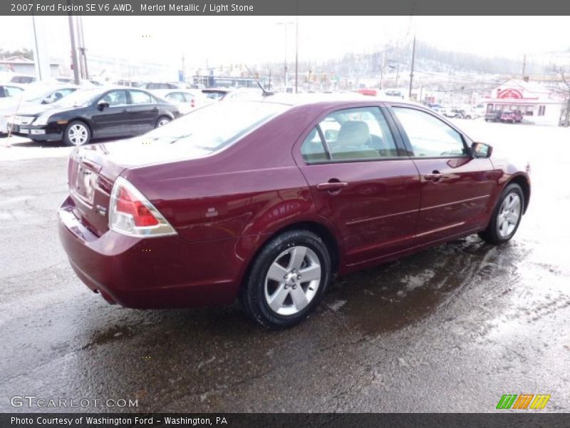 Merlot Metallic / Light Stone 2007 Ford Fusion SE V6 AWD