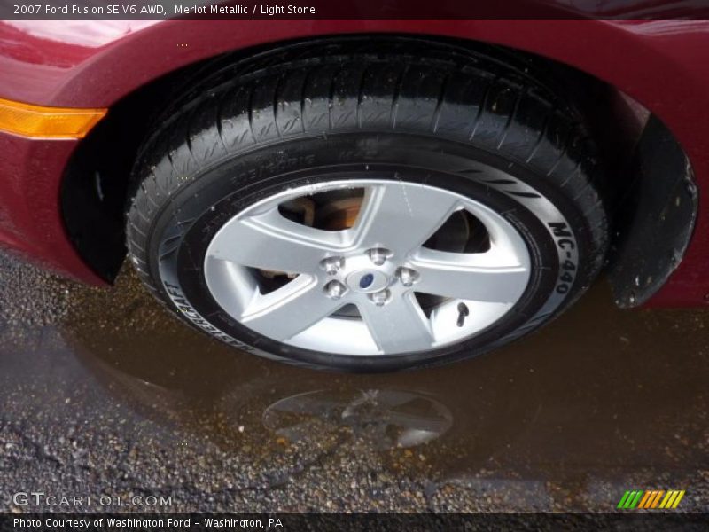 Merlot Metallic / Light Stone 2007 Ford Fusion SE V6 AWD