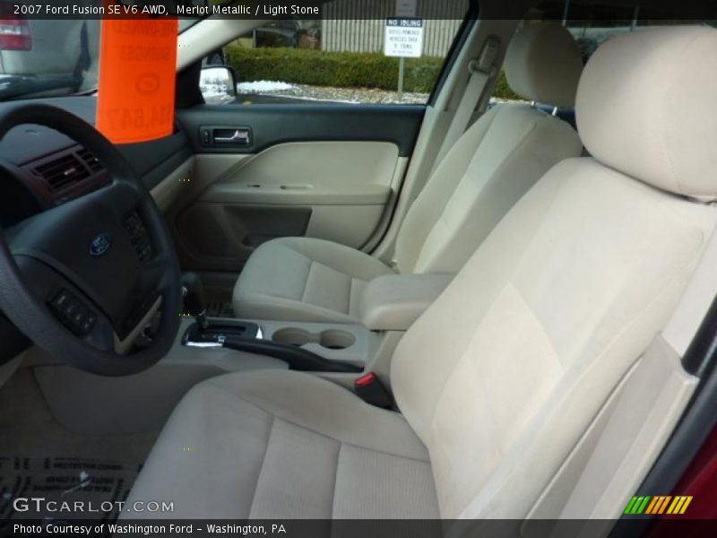 Merlot Metallic / Light Stone 2007 Ford Fusion SE V6 AWD