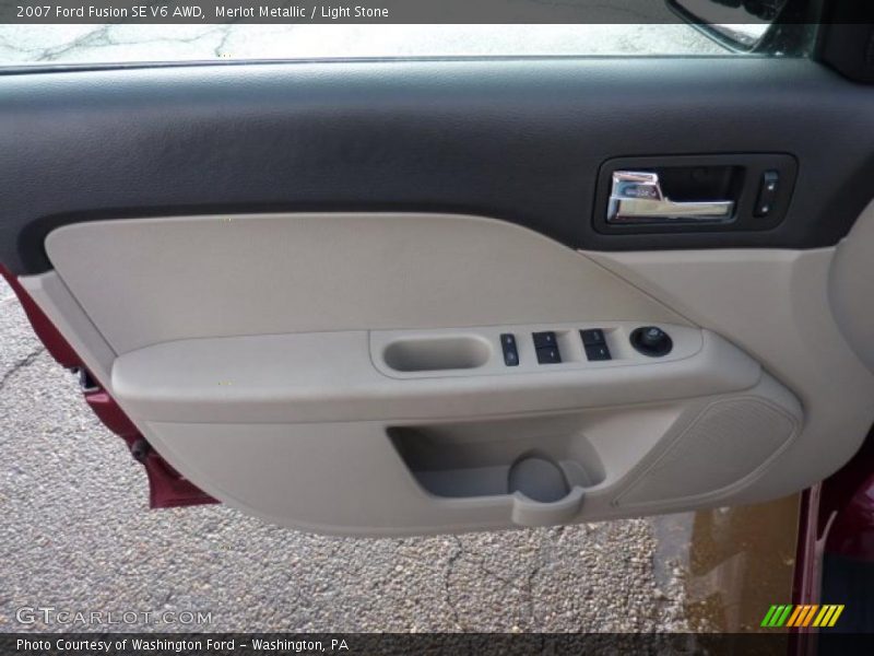 Merlot Metallic / Light Stone 2007 Ford Fusion SE V6 AWD