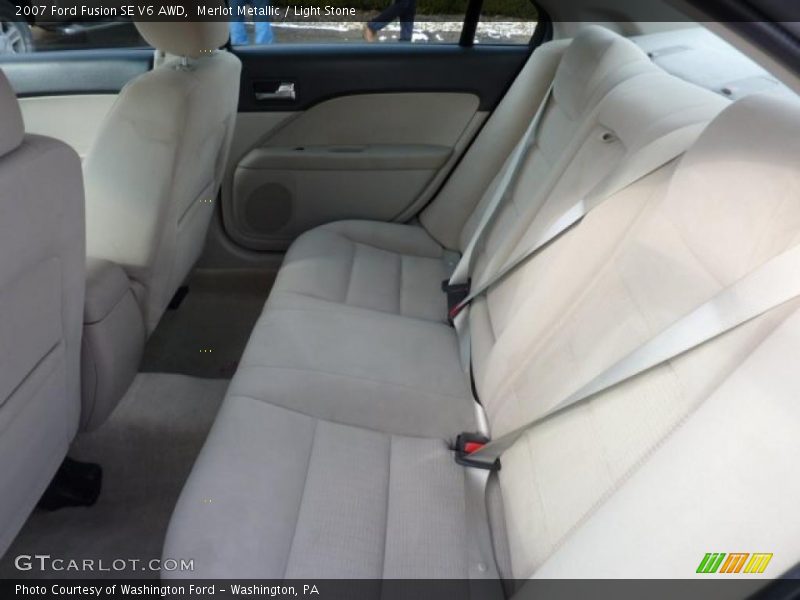 Merlot Metallic / Light Stone 2007 Ford Fusion SE V6 AWD