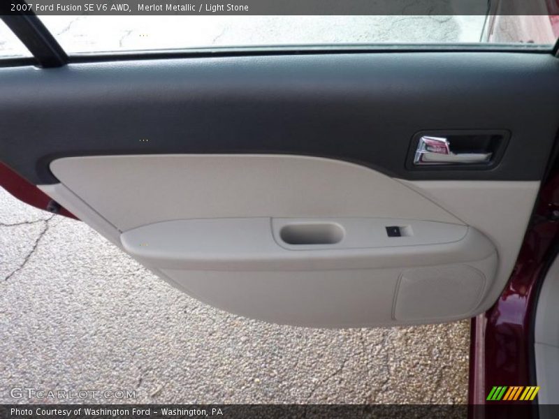 Merlot Metallic / Light Stone 2007 Ford Fusion SE V6 AWD