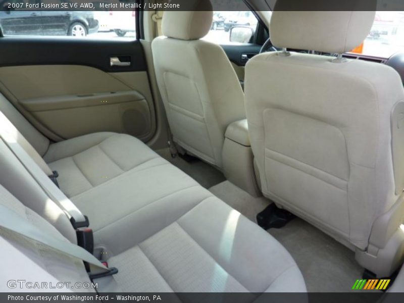 Merlot Metallic / Light Stone 2007 Ford Fusion SE V6 AWD