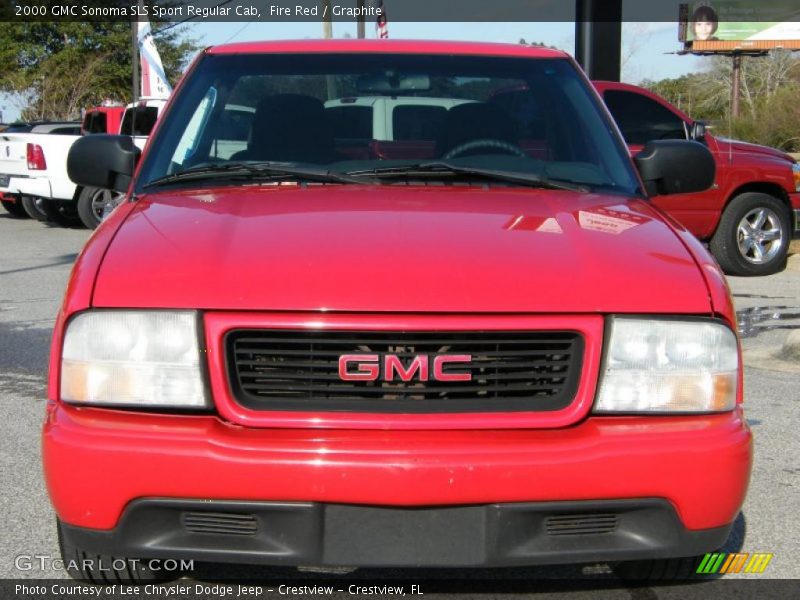 Fire Red / Graphite 2000 GMC Sonoma SLS Sport Regular Cab