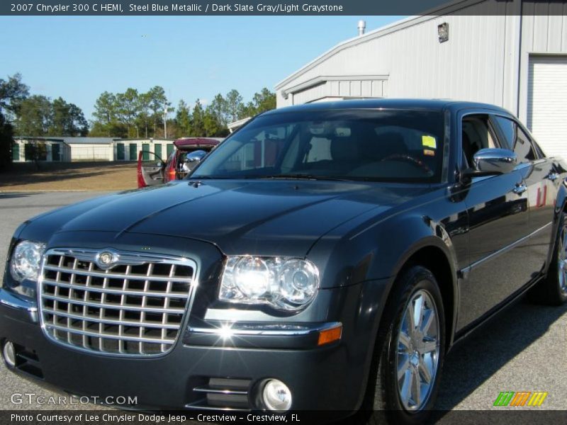 Steel Blue Metallic / Dark Slate Gray/Light Graystone 2007 Chrysler 300 C HEMI