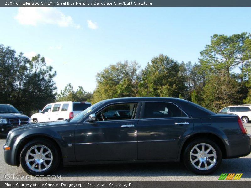 Steel Blue Metallic / Dark Slate Gray/Light Graystone 2007 Chrysler 300 C HEMI