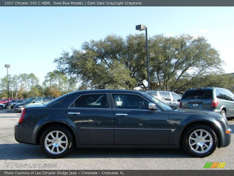 Steel Blue Metallic / Dark Slate Gray/Light Graystone 2007 Chrysler 300 C HEMI