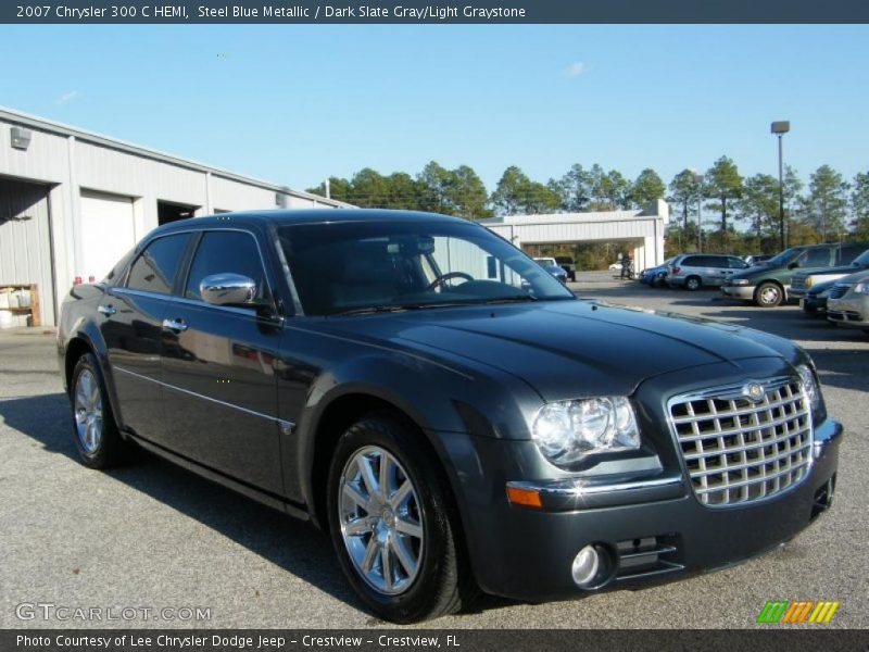 Steel Blue Metallic / Dark Slate Gray/Light Graystone 2007 Chrysler 300 C HEMI