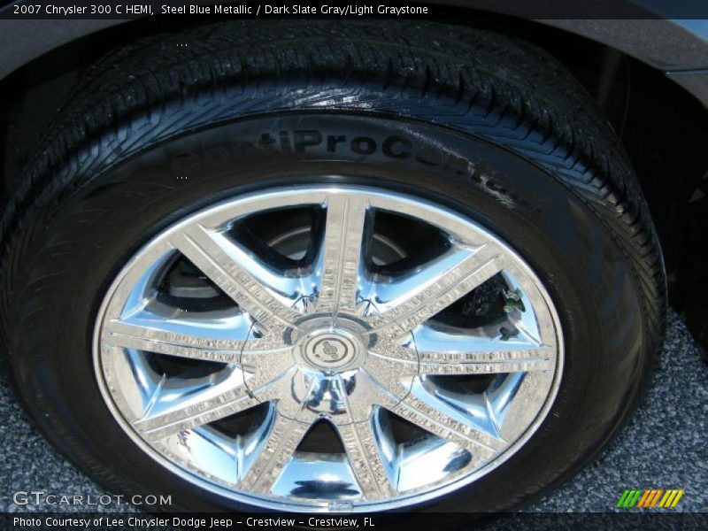 Steel Blue Metallic / Dark Slate Gray/Light Graystone 2007 Chrysler 300 C HEMI