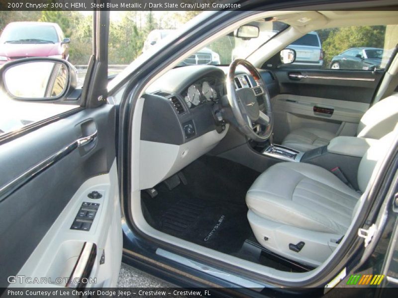 Steel Blue Metallic / Dark Slate Gray/Light Graystone 2007 Chrysler 300 C HEMI