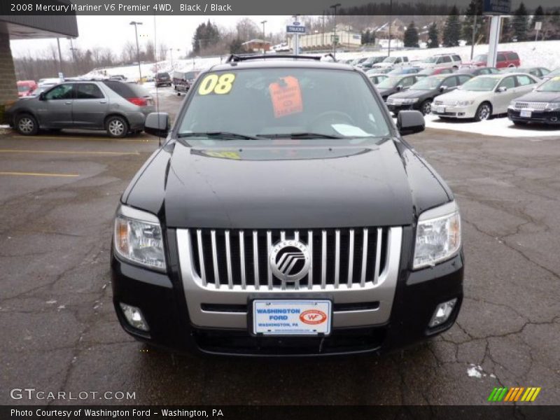 Black / Black 2008 Mercury Mariner V6 Premier 4WD