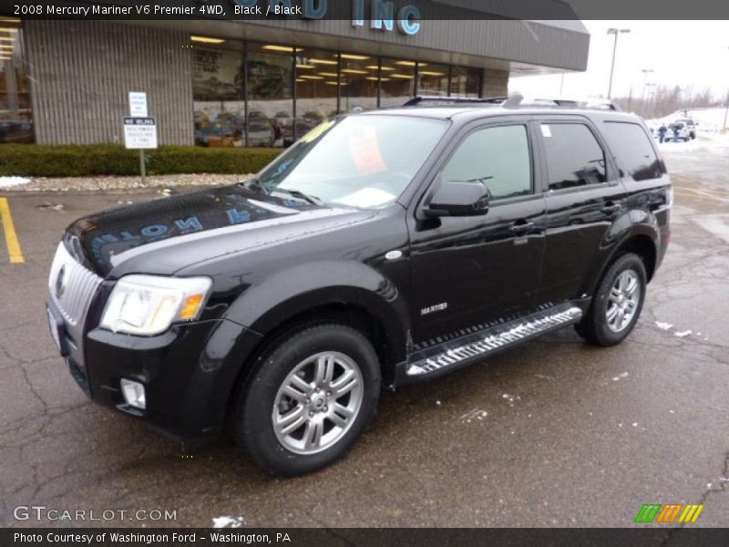 Black / Black 2008 Mercury Mariner V6 Premier 4WD