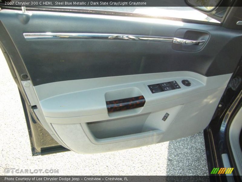 Steel Blue Metallic / Dark Slate Gray/Light Graystone 2007 Chrysler 300 C HEMI