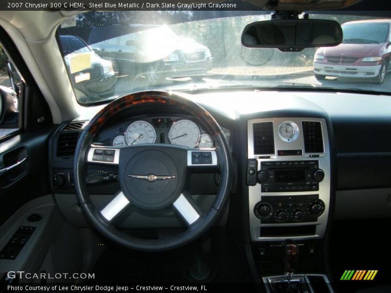 Steel Blue Metallic / Dark Slate Gray/Light Graystone 2007 Chrysler 300 C HEMI