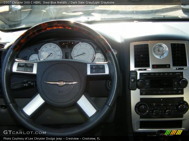 Steel Blue Metallic / Dark Slate Gray/Light Graystone 2007 Chrysler 300 C HEMI