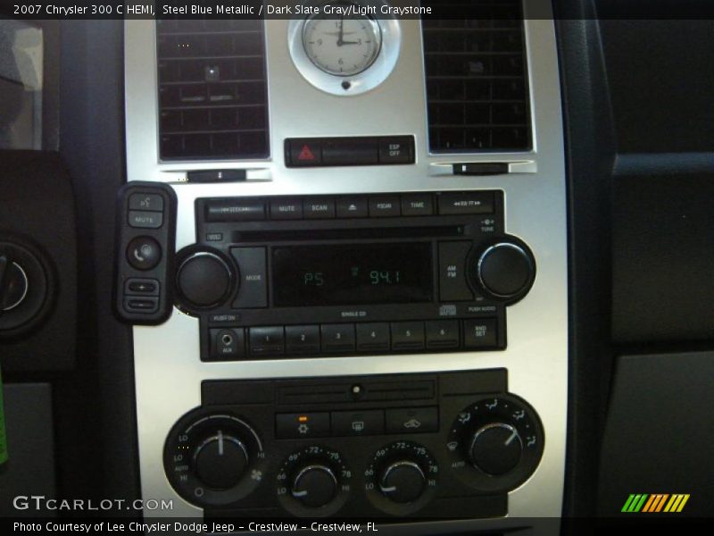 Steel Blue Metallic / Dark Slate Gray/Light Graystone 2007 Chrysler 300 C HEMI